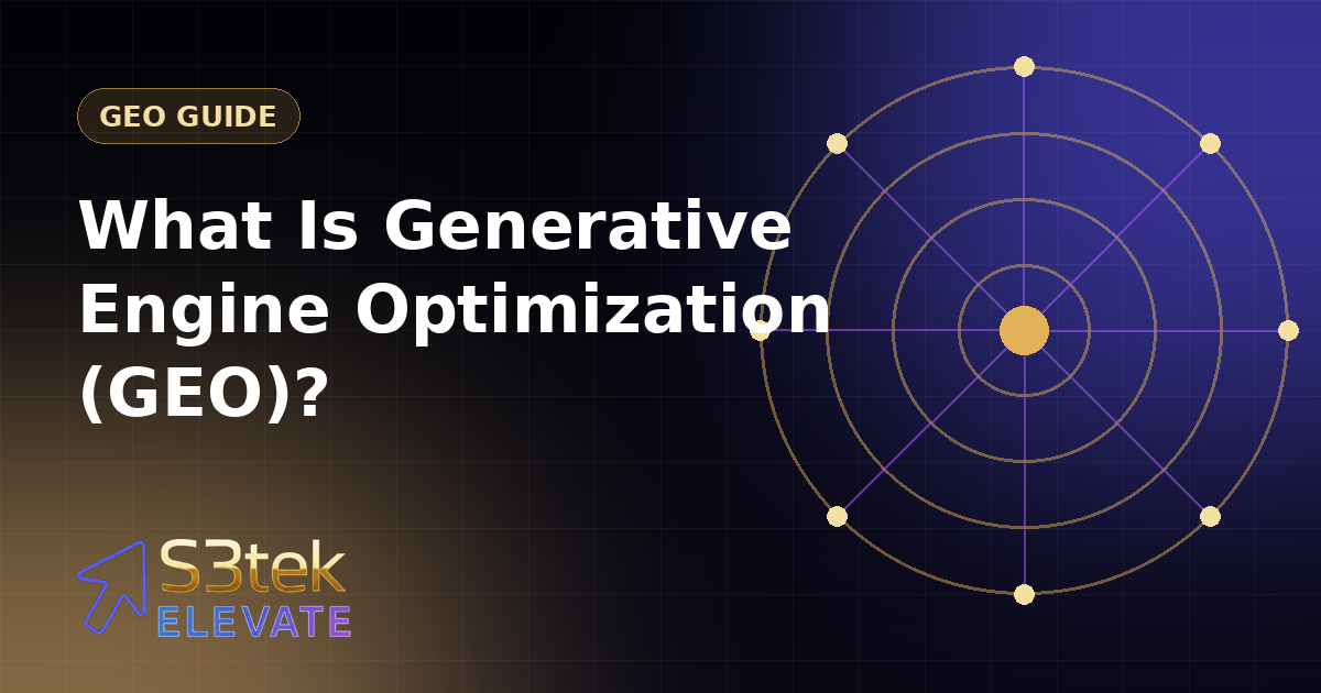 What Is Generative Engine Optimization (GEO)? A Practical Guide for Businesses in India